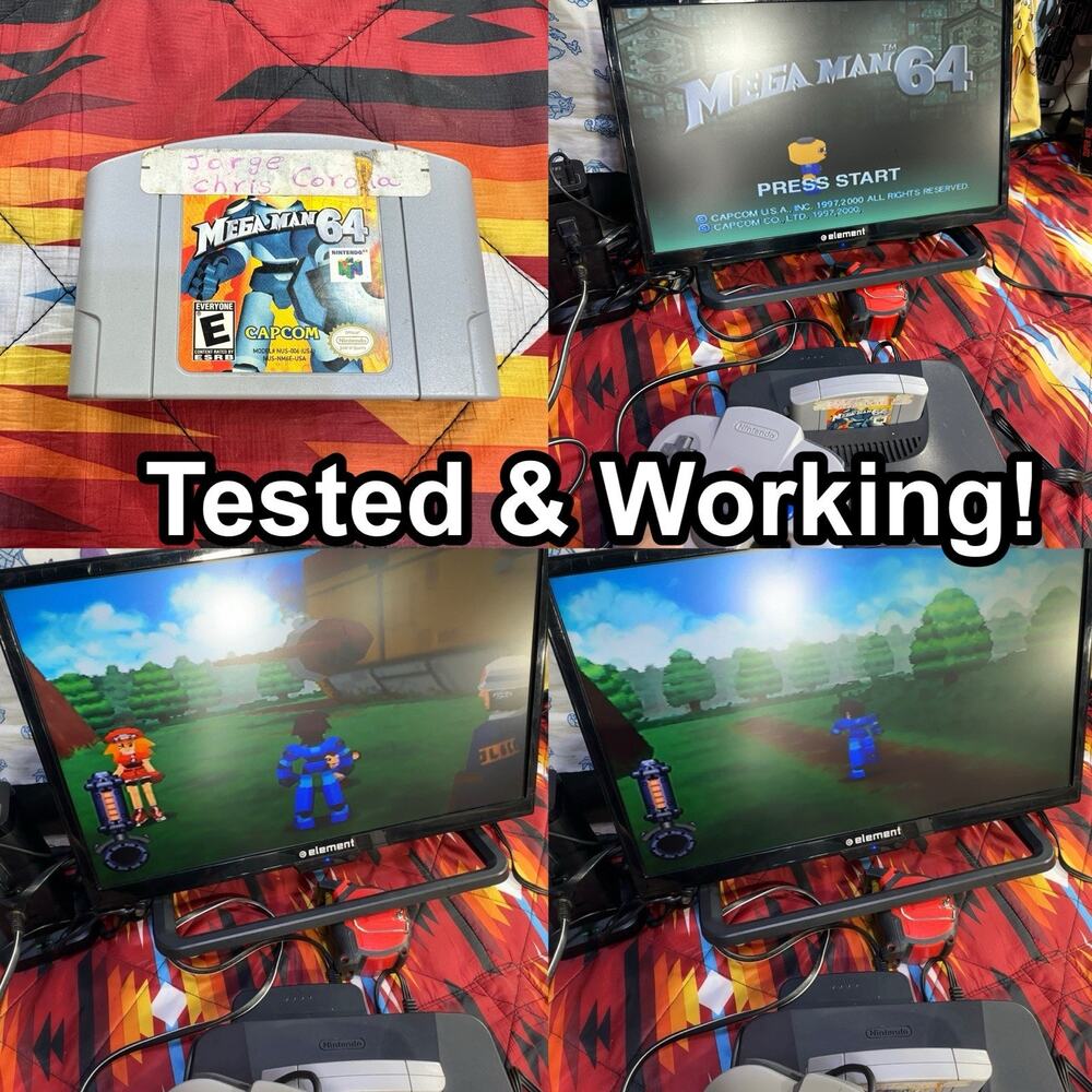 Mega Man 64 (Nintendo 64, 2001) AUTHENTIC! Tested & Working!